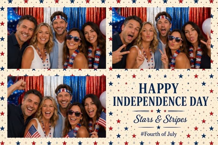 Independence Day frame overlay sample
