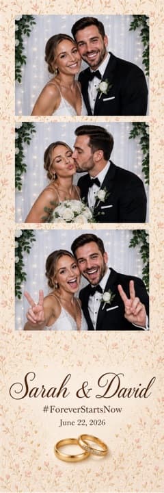 Wedding strip overlay sample